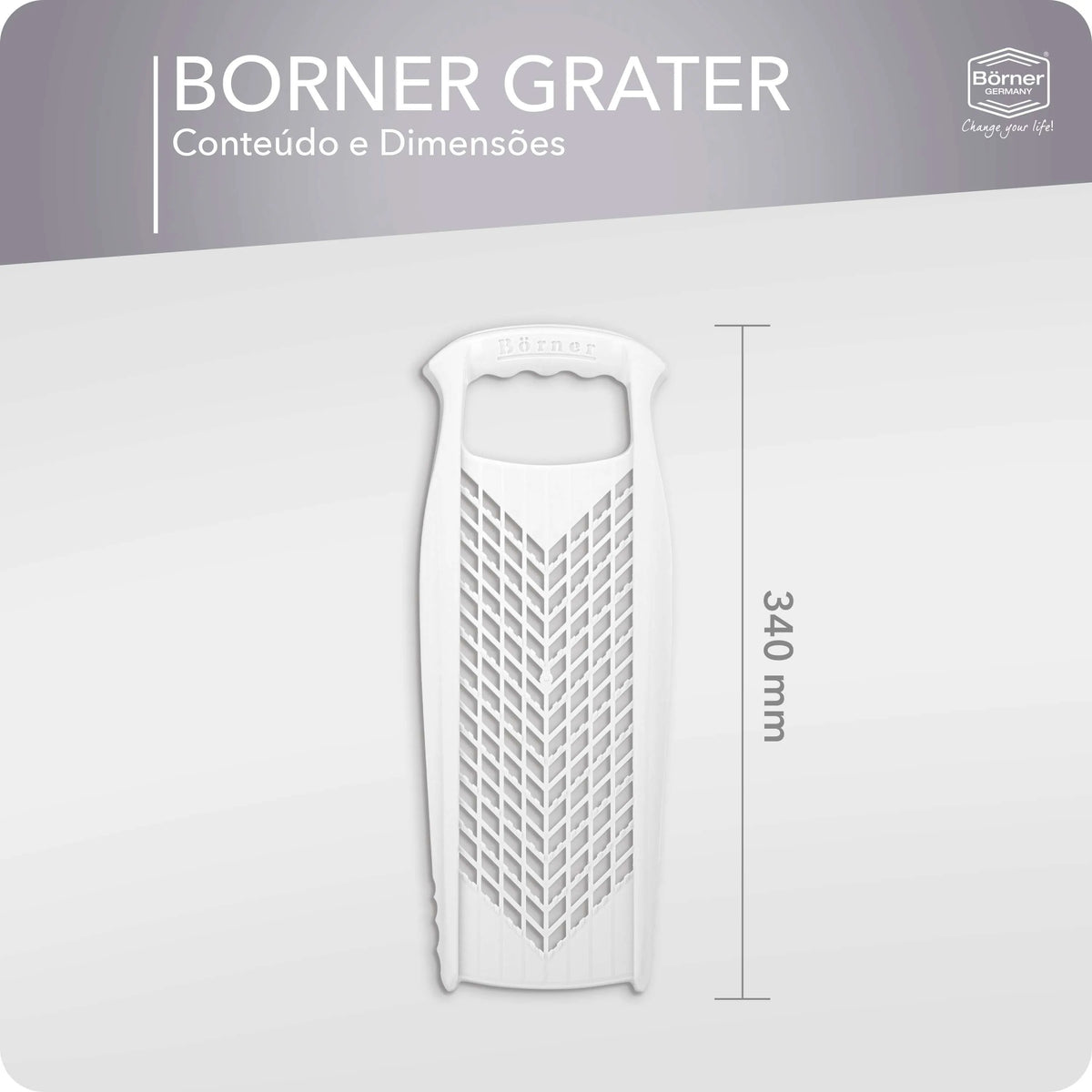 Ralador Borner Grater Sem Botao